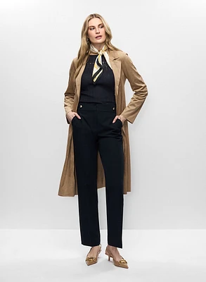 Trench en suède végane et pantalon Lauren