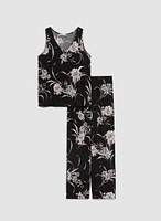 Floral Motif Pyjama Set