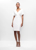 Joseph Ribkoff - Wrap-Style Pearl Detail Dress