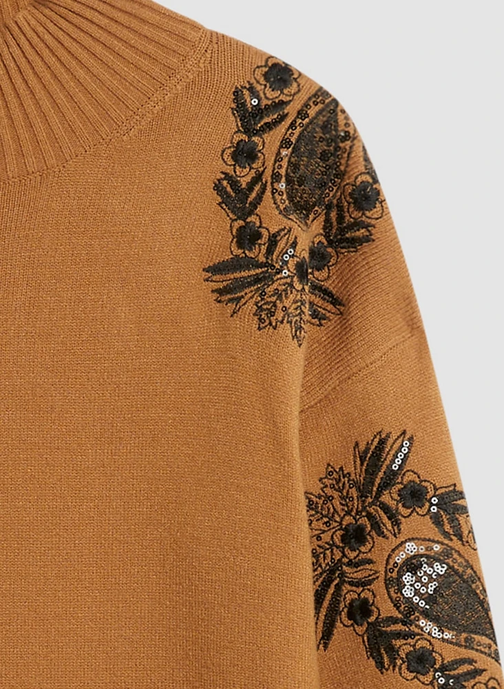 Embroidered Long Sleeve Tunic