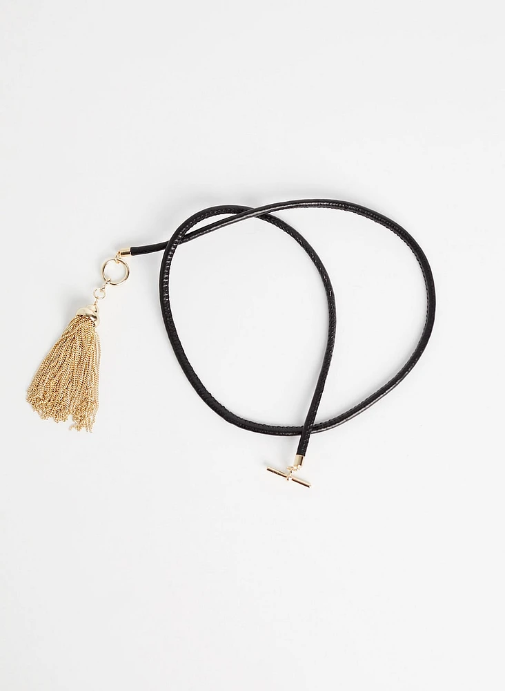 Chain Tassel Pendant Necklace