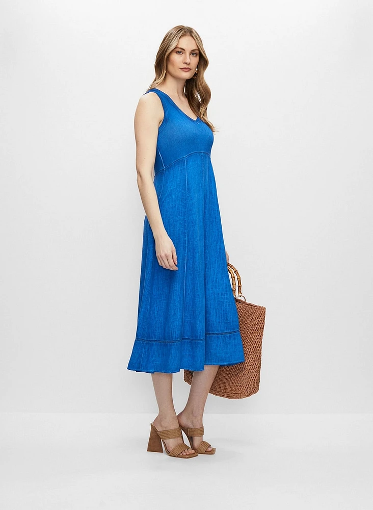 Sleeveless V-Neck Dress