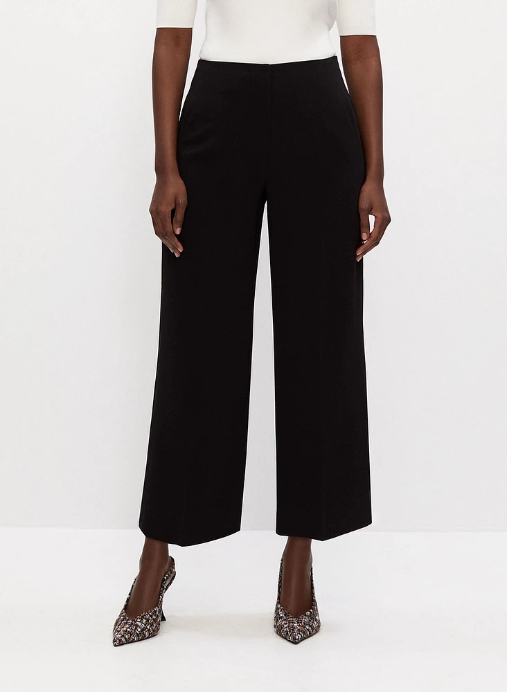 Bi-Stretch Culotte Pants