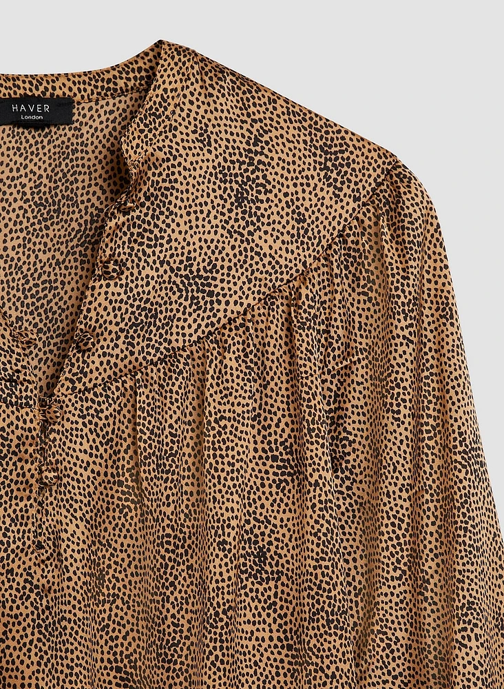 Blouse à motif animal