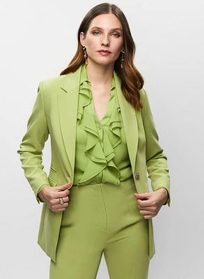 Veste mi-longue à un bouton