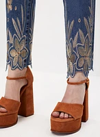 Embroidered Detail Jeans