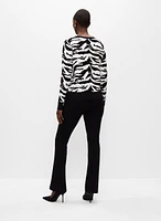 Zebra Print Sweater