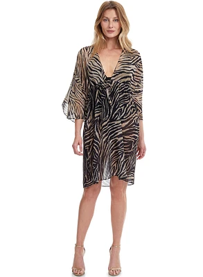 Profile By Gottex - Robe cache-maillot à motif animal