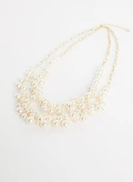 Pearl Cluster Necklace