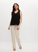 Blouse sans manches à col V