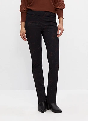 Pantalon Madison à motif cachemire