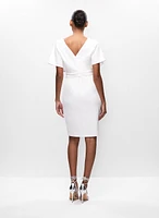 Joseph Ribkoff - Wrap-Style Pearl Detail Dress