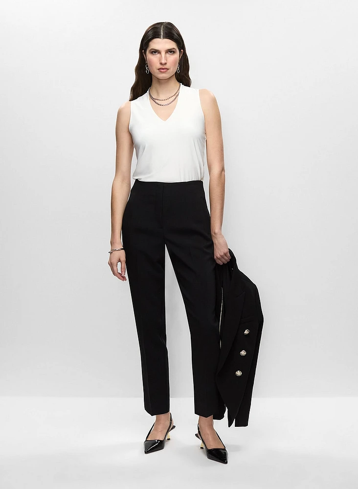 Sleeveless Top & Slim Leg Pants