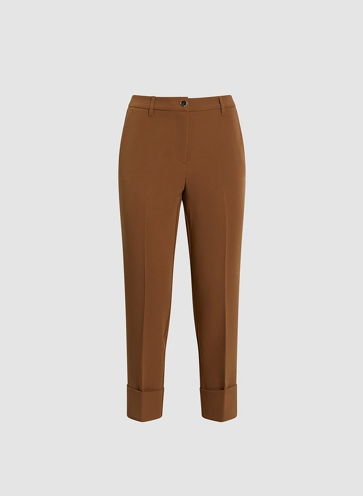 Cuff Detail Ankle Pants