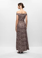 Robe de soirée à broderies en soutache