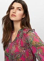 Paisley Print Blouse