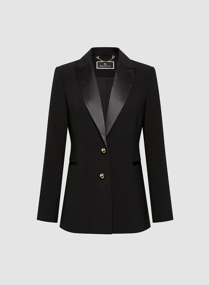 Satin Lapel Tuxedo Jacket
