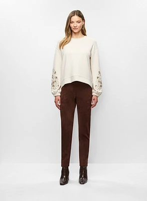 Pull à empiècements et legging