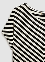 Striped Print Tee