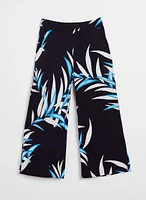 Leaf Print Culotte Pants