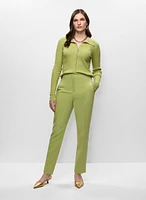 Cardigan boutonné et pantalon à jambe étroite