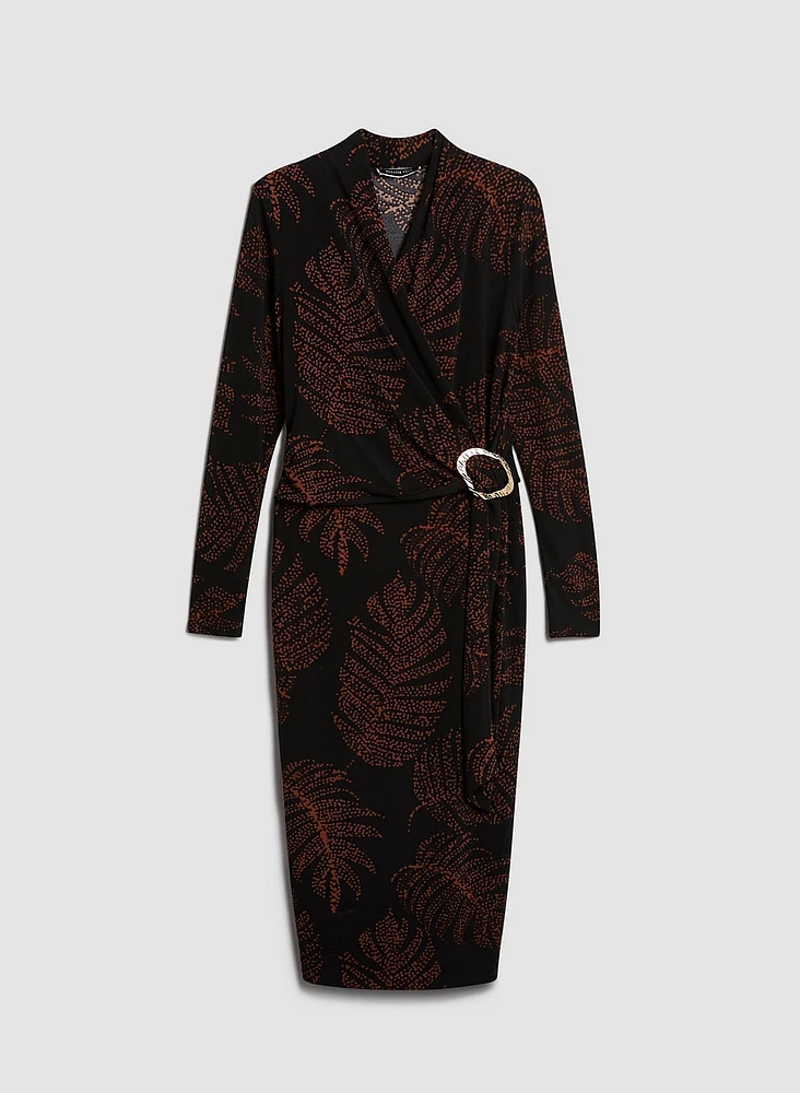 Leaf Motif Dress