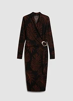 Leaf Motif Dress