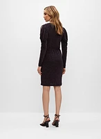 Robe scintillante à épaules dénudées