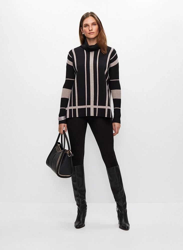 Frank Lyman - Striped Motif Sweater