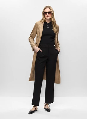 Manteau en suède végane et pantalon Lauren