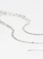 Triple Row Crystal Necklace