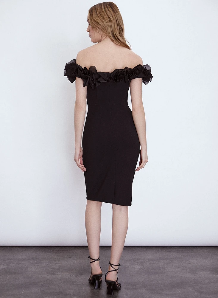 Aidan Mattox - Frill Detail Dress