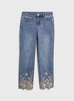 Embroidered Detail Jeans