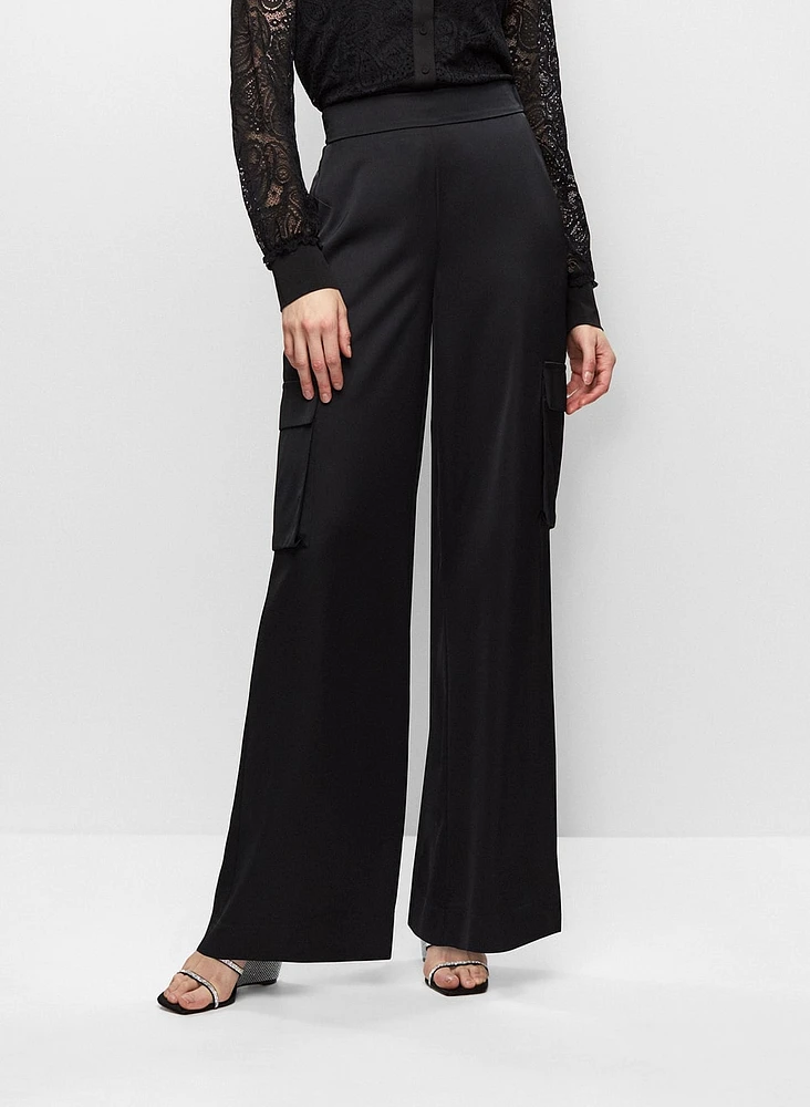 Joseph Ribkoff - Wide Leg Cargo Pants