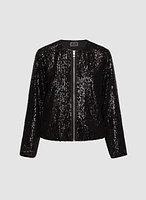 Sequin Bomber Jacket