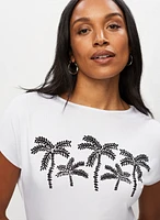 Palm Tree Print Tee