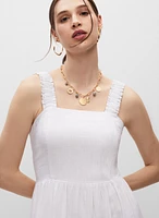 Tiered Crochet Detail Maxi Dress
