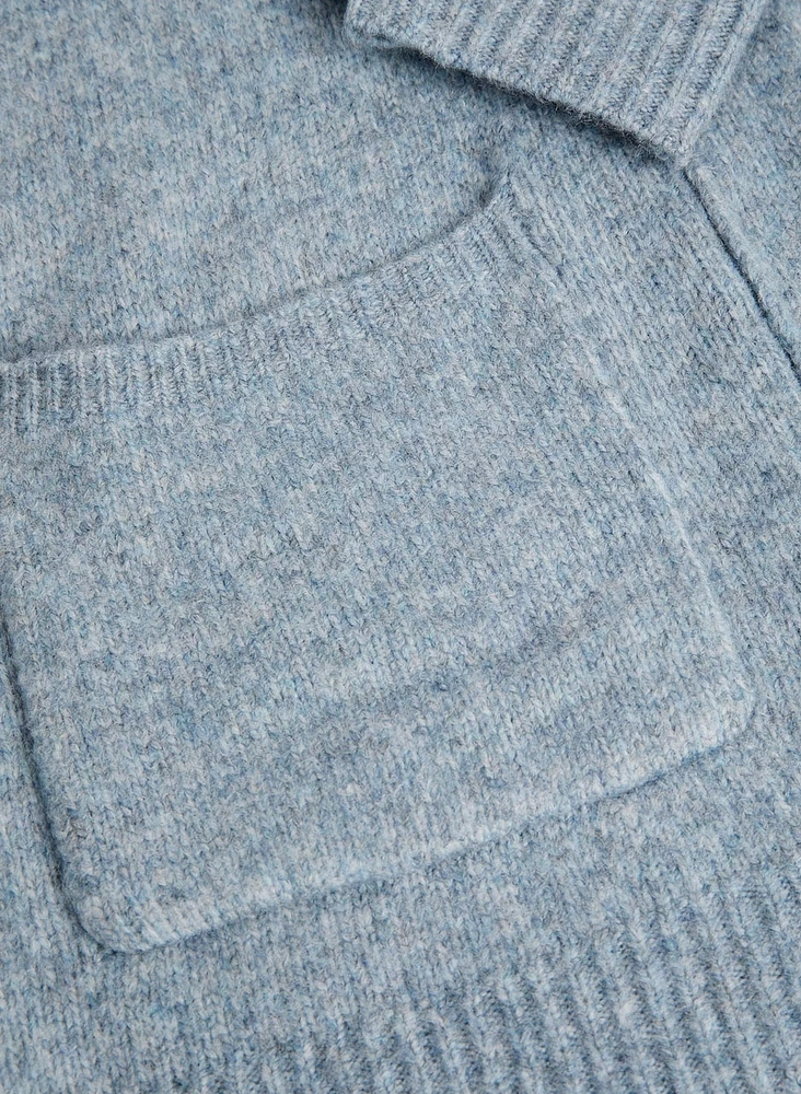 Pull col bénitier à poches