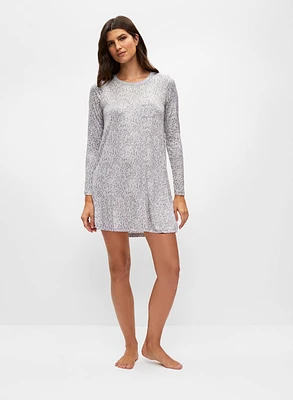 Robe de nuit à motif peau serpent