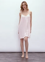 Lace & Button Detail Nightgown