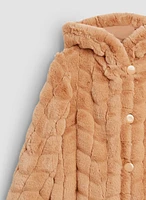 Reversible Faux Fur Coat