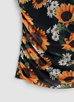 Sunflower Print Top