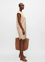 Robe tunique à boutons