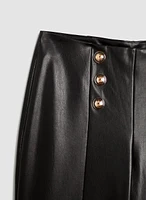 Vegan Leather Culotte Pants