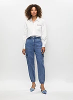 Chemisier à poche et pantalon cargo