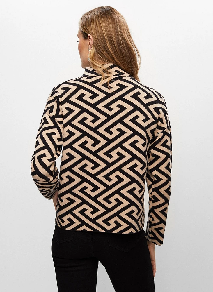 Geometric Motif Sweater