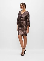 Joseph Ribkoff - Balloon Sleeve Sequin Dress