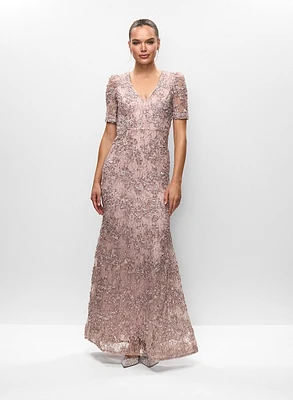 Lace Overlay Gown