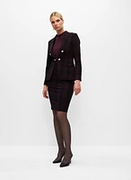 Jupe en tricot ottoman