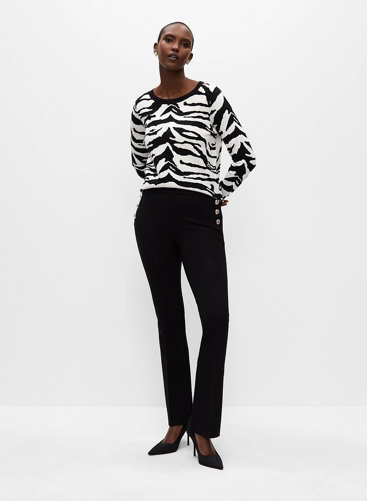 Zebra Print Sweater